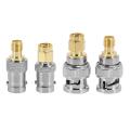 4pcs Bnc to Sma Type Male Female Rf Connector Adapter Test Converter