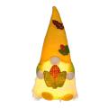 Fall Gnome Swedish Elf Dwarf with Led Light Thanksgiving Day Gift-b