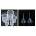 50 100 / 150 250 500ml Transparent Plastic Beakers Graduate