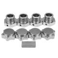 Metal Coupling with Dust Cap for Hpi Hsp 94762 9408 1/8 Rc Car Silver