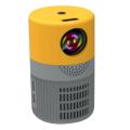 Yt400 Led Mobile Video Projector Home Theater (yellow-gray)-us Plug