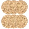 Round Woven Placemats, Water Hyacinth Woven Rattan Placemats