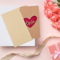 Kraft Paper Out Love Greeting Card (including 4 Cards & 4 Envelopes)