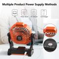 Portable Camping Fan with Led Lights, Usb Powered Battery Table Fan