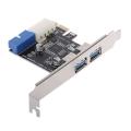 2 Ports Pci Express Usb 3.0 Front Panel with Control Card Adapter