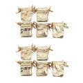 50pcs/lot Gold Candy Gift Bags Christmas Decoration Bags 7x9cm
