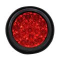 2pcs 12v-24v 16led Car Round Red Taillights for Truck Trailer Lorry