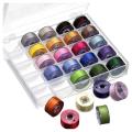 25 Sewing Bobbins Assorted Colors Sewing Thread for Brother/ Babylock