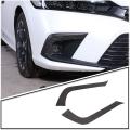 For 11th Honda Civic 2022 Real Carbon Fiber Car Front Fog Light Cover