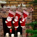 Christmas Stocking, Xmas Fireplace Socks Candy Gift Bag Christmas, A