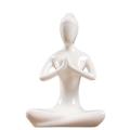 Abstract Art Ceramic Yoga Poses Yoga Lady Figure Statue Ornament 3