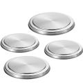 4pcs Stainless Steel Hob Covers Stove Plate Top Protector 17/21cm