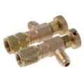 2pcs Coolant Safety Valve Connector R410a R22 Connection Adapter