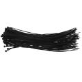 100 X Thin Black Cable Tidy Ties Zip Ties Cord Strap Wrap 200 X 3mm