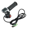 36v Electric Bicycle Scooter Speed Throttle Grip Lcd Display