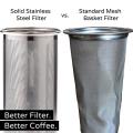 Coffee Filter for Wide Mouth Mason Jar, 304 Stainless Steel