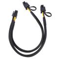 8 Pin Male to Dual 8 Pin(6+2) Male Pcie Power Adapter Cable for Dell