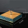 Light Luxury Storage Box Elk Dried Fruit Box with Lid Tray -orange