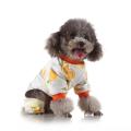 Orange Print Dog Pajamas, Cotton Dog Nightclothes, for Dogs Puppy -xl