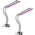 2-pack Led Grow Lights for Indoor Plants,with Gooseneck for Seedlings