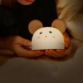 Kid Cute Clock Child Alarm Led Night Light Timer Rechargeable