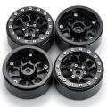 4 Pieces Of 1.9 Inch Metal Wheels 1:10 Clip Tires for Scx10 Trx4 Car