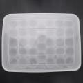 Clear 34 Grid Single-layer Egg Box Basket Organizer Plastic