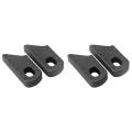 4pcs Universal Bicycle Fixed Gear Rubber Crank Protector Cover, Black