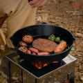 Outdoor Kitchen Pre-seasoned Cast Iron Skillet - Frying Pan - 20cm