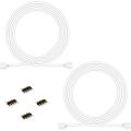 2 Pack 2m Rgb Extension Cable Led Strip Connector with 4 Pack 4 Male