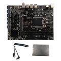 B250c Btc Mining Motherboard with 120g Ssd+sata Cable 12xpcie