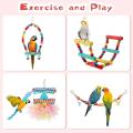 Bird Parakeet Toys Small Parrot Chewing Toys Bird Swing for Parrots