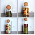 500ml Ball Cork Lead-free Glass Jar with Lid Bottle Storage Tank