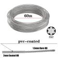 60m Garden Cable Hanging Kit with Stainless Steel Cable Rope