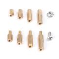 300x Brass M2 Hex Column Standoff Support Spacer Screw Nut Kit