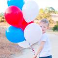 60 Pack Red White and Blue Balloons 12 Inch Latex Party Balloons