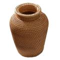 Rattan Woven Art Vase Tabletop Decoration Home Gardening Supplies