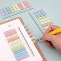 4 Sheets 800pcs Colored Flag Index Tabs, Pet Index Tabs with Ruler