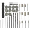 44 Pcs Rotary Tool Set Small Saw Blade Kit for Diy Carving Making