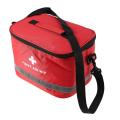 Emergency Survival Package Red Nylon Cross Symbol Crossbody Bag