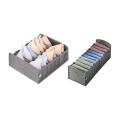 2 Pcs Storage Box Socks Bra Underpants Foldable Divider Drawer Tools