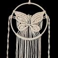 Butterfly Decor Dream Catcher - Hand Woven Boho Macrame Wall Hanging