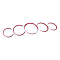 Car Interior Accessories Car Dashboard Meter Ring Covers Trim Red