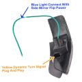 Car Led Rearview Mirror Light Turn for Toyota Corolla Yaris Xp130