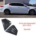 4x Rear Side Window Quarter Louver Cover for Kia Optima K5 2011-2015