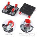 4 Pcs Moving Heavy Duty with Universal Wheel,for Furniture Moving