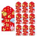10 Pcs Chinese Red Envelopes, Year Of The Tiger Hong Bao Lucky, F