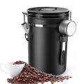 Coffee Jar 500g Beans,1.8l Beans Container,with Spoon for Cocoa