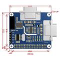 Isolated Rs232 Expansion Hat for Raspberry Pi 4b, Sc16is752+sp3232