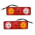 2x 12v Electric Three-wheel Semi-closed Rear Taillight Indicator Lamp